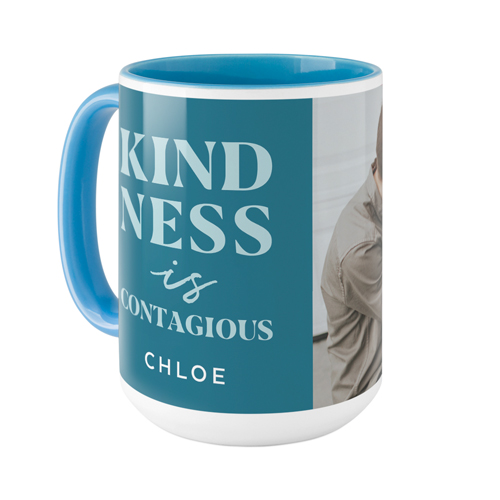 Kindness Is Mug, Light Blue,  , 15oz, Blue