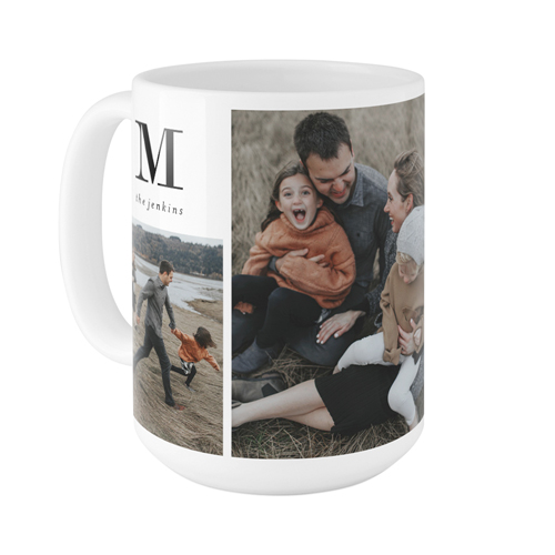 Monogram Family Mug, White,  , 15oz, White