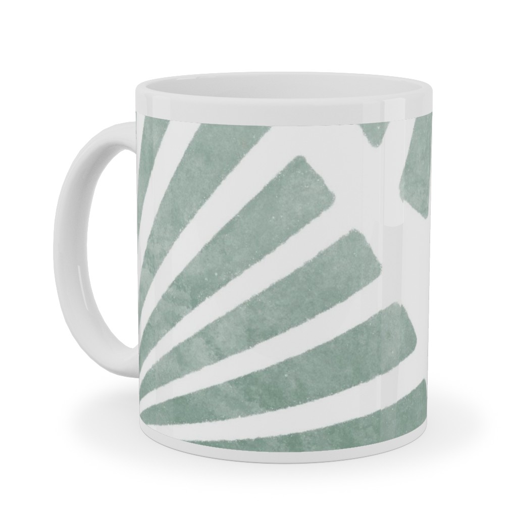 Laguna - Green Ceramic Mug, White, , 11oz, Green, Classic Green