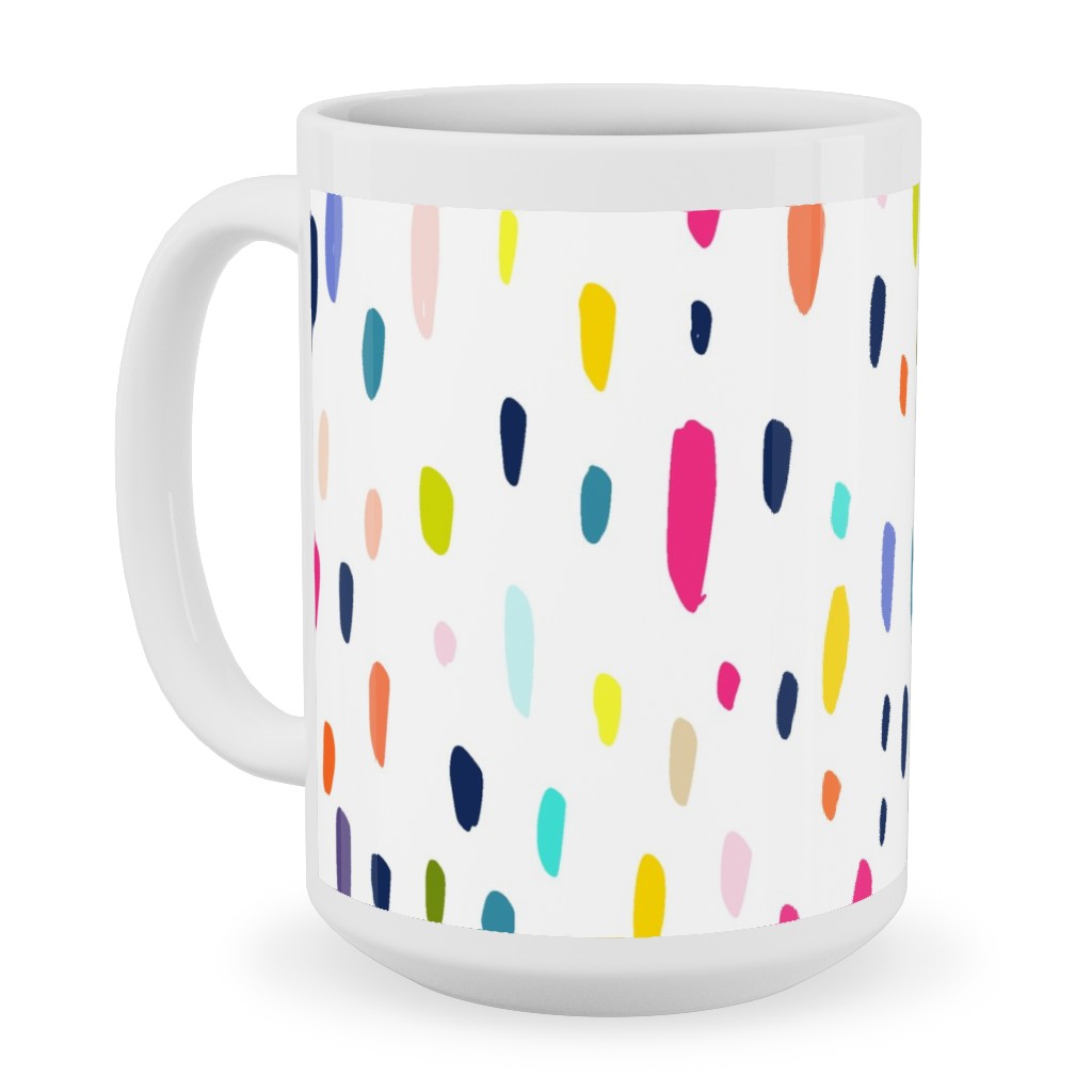 Summer Beach Party - Multi Ceramic Mug, White,  , 15oz, Multicolor