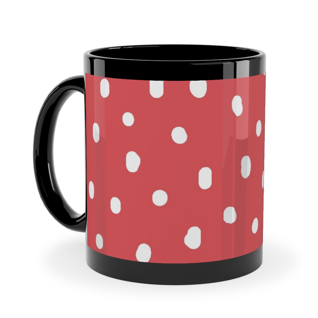 It's Snowing Ceramic Mug, Black, , 11oz, Red, Flamingo