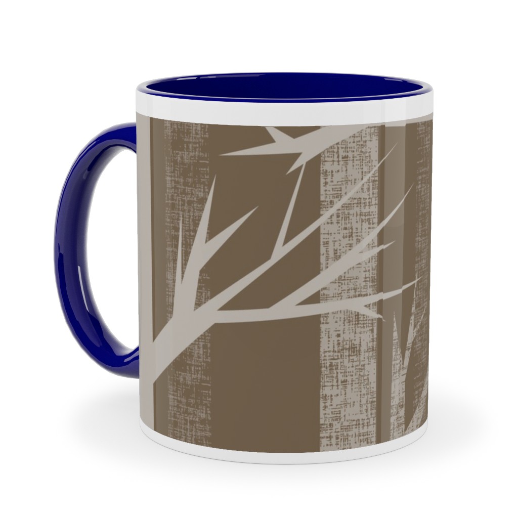 Winter Woods - Fawn Ceramic Mug, Blue, , 11oz, Brown, Brown
