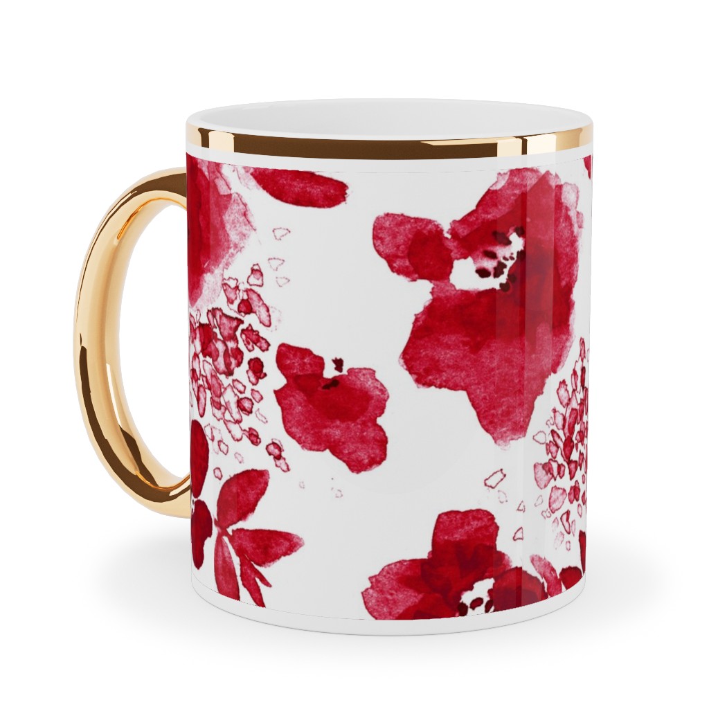 Red And Gold Mugs