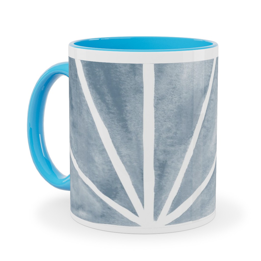 Coastal Stars - Blue Ceramic Mug, Light Blue,  , 11oz, Blue