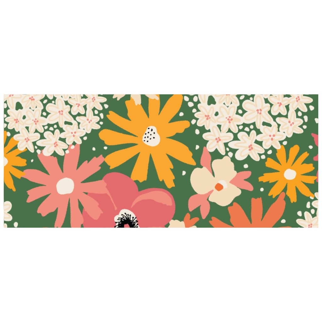Summer Florals - Green Pink White and Orange Ceramic Mug | Shutterfly