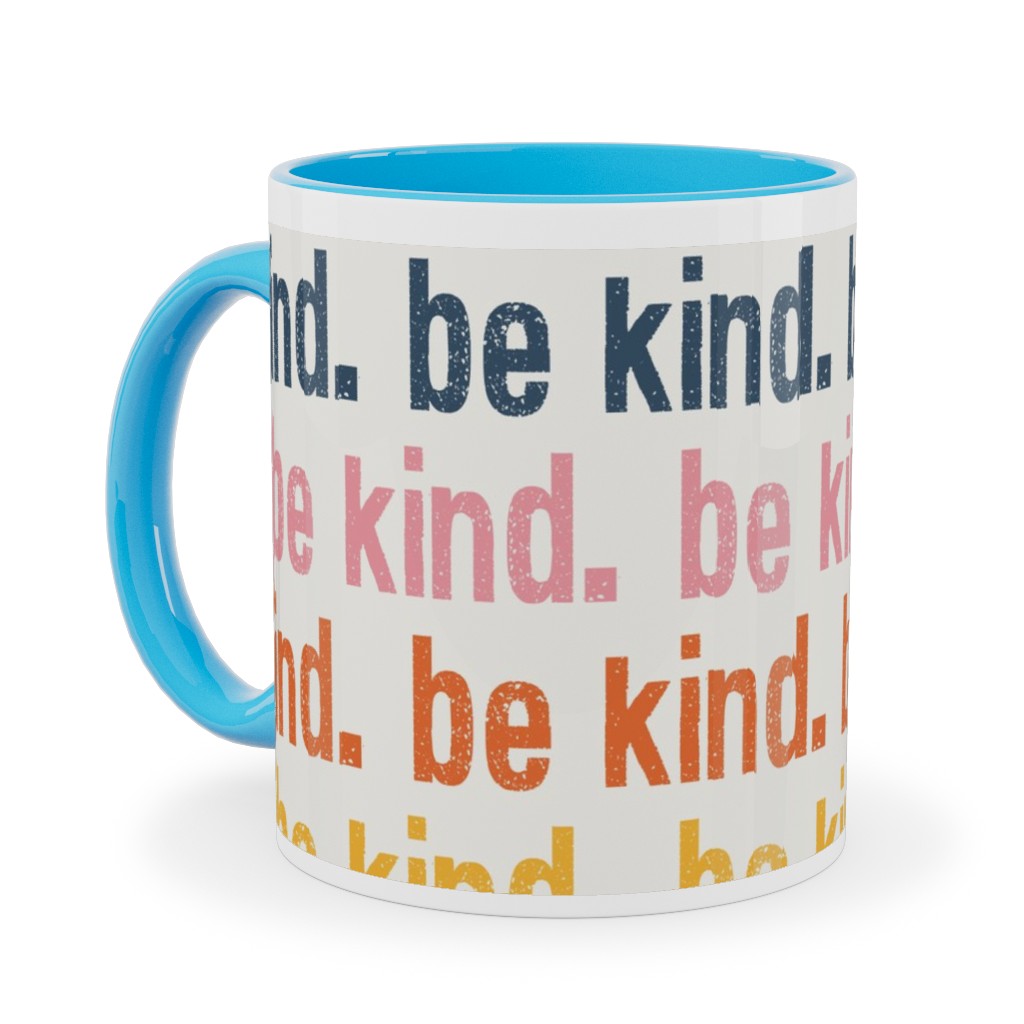 Be Kind - Multi Ceramic Mug, Light Blue, , 11oz, Multicolor