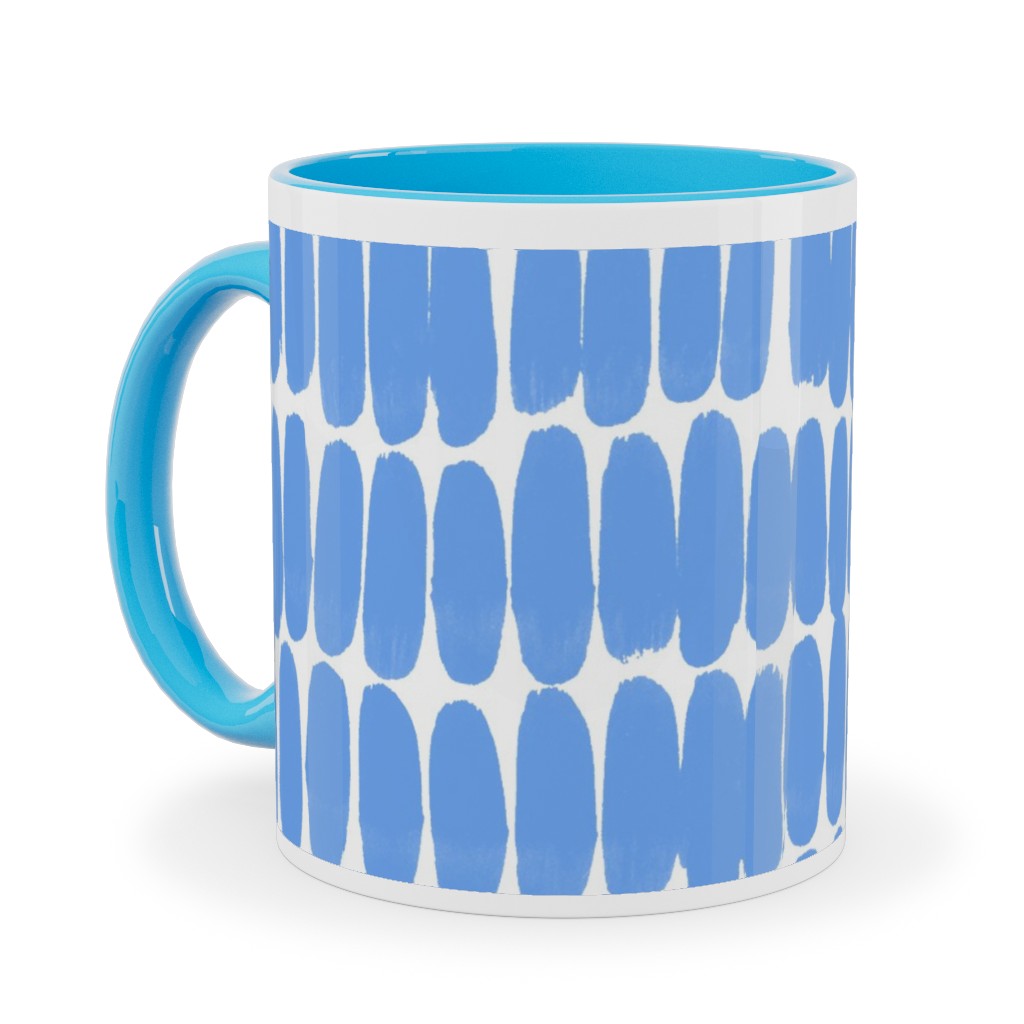 Hatches Ceramic Mug, Light Blue, , 11oz, Blue, Periwinkle