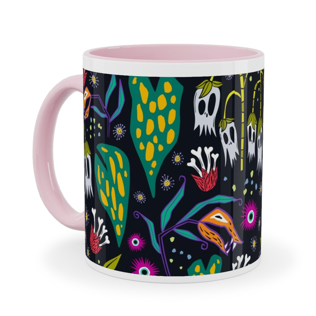 the Odd Garden - Multi Ceramic Mug, Pink, , 11oz, Multicolor