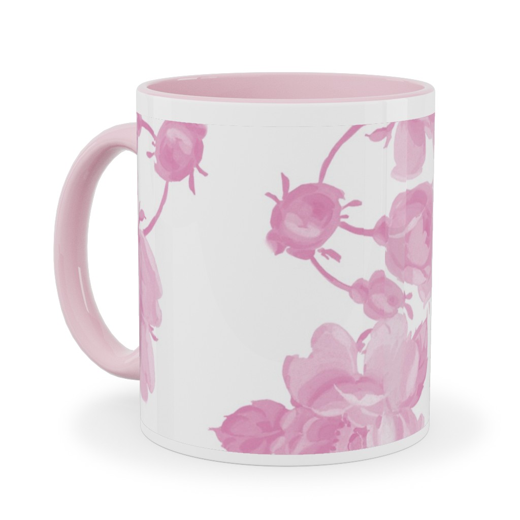 Saint Colette June Roses - Pink Ceramic Mug, Pink,  , 11oz, Pink
