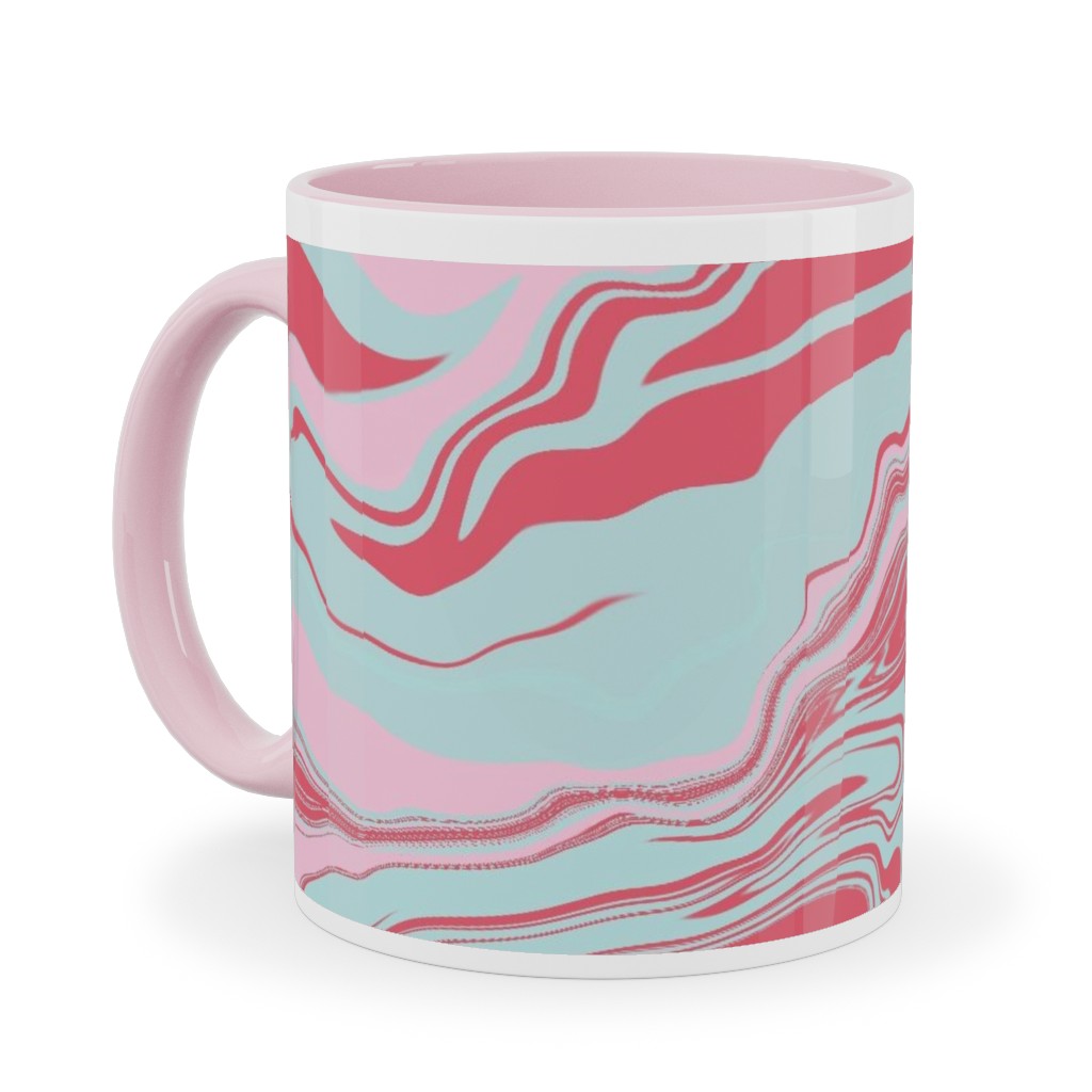 Marmor Ceramic Mug, Pink,  , 11oz, Pink