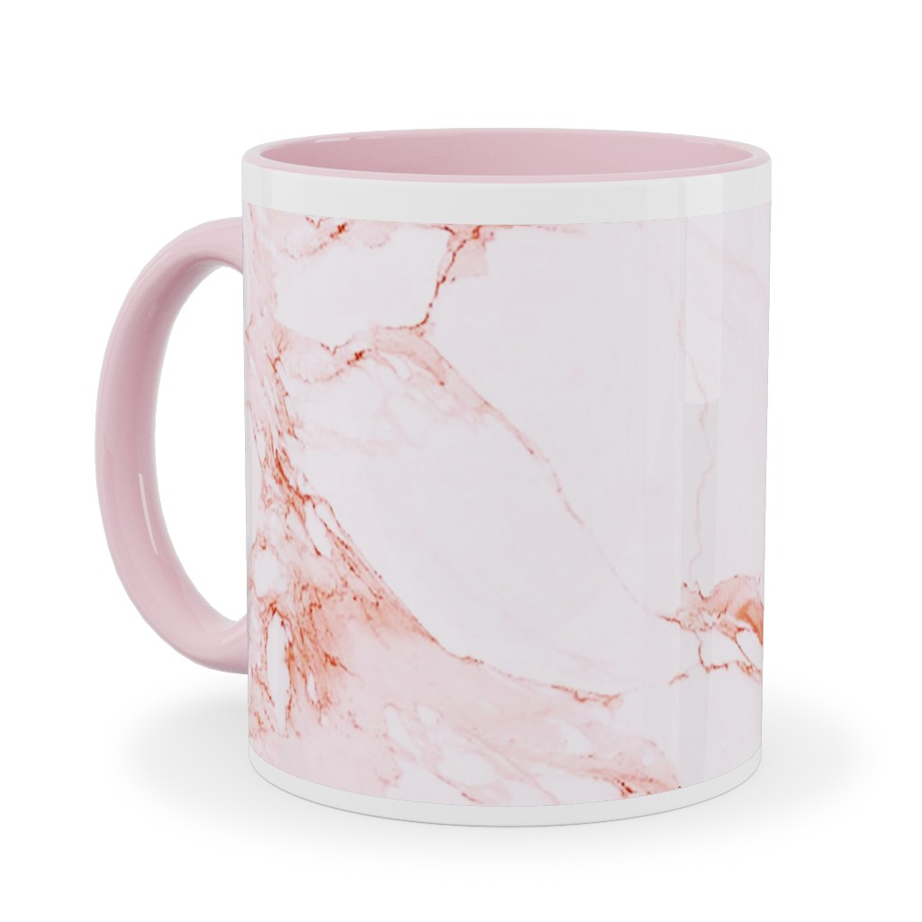 Marble - Blush Ceramic Mug, Pink,  , 11oz, Pink