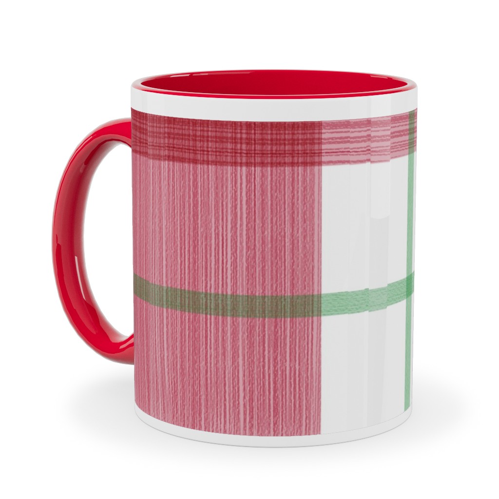 Red Plaid Mug