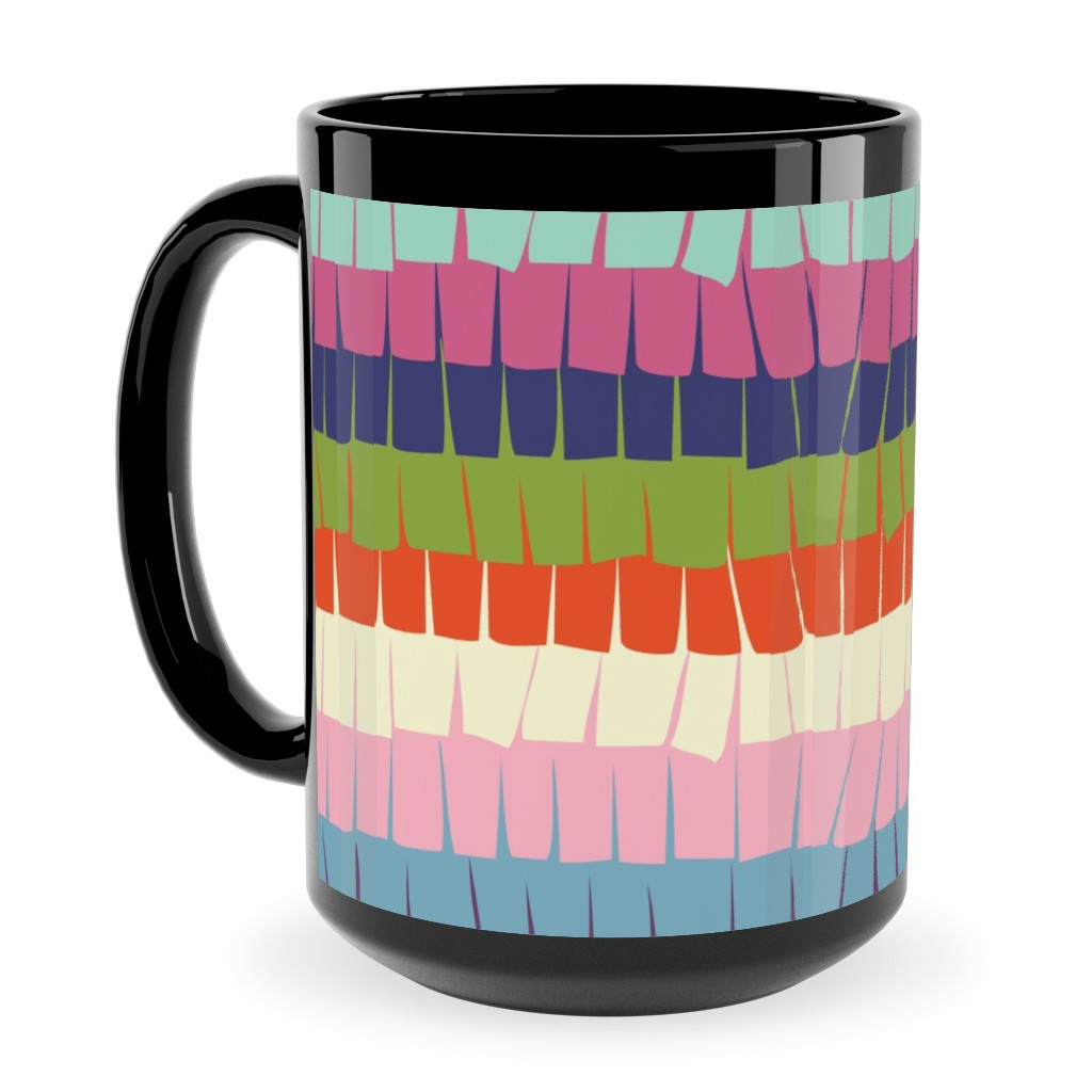 Pi�ata Fiesta Party Ceramic Mug, Black,  , 15oz, Multicolor