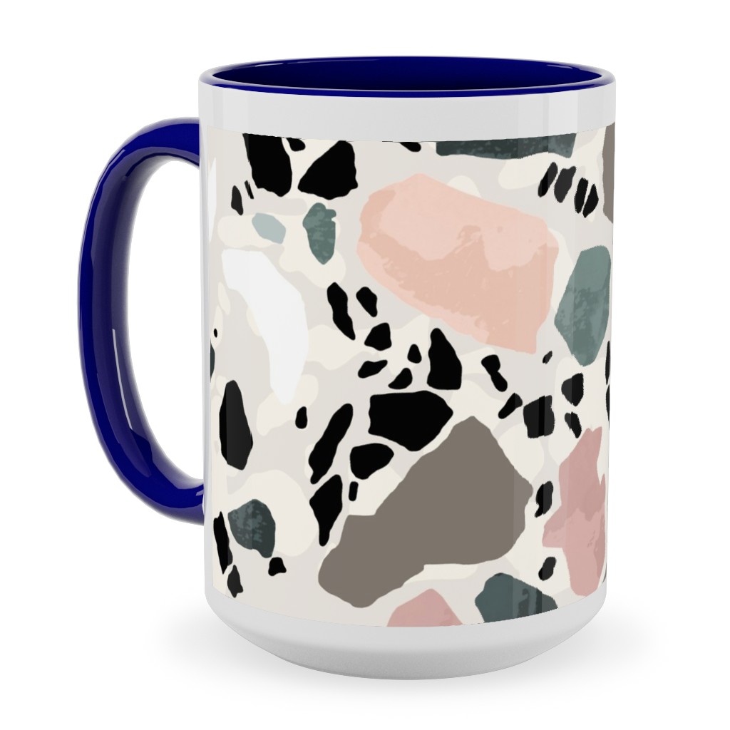 Terazzo Inspired - Multi Ceramic Mug, Blue, , 15oz, Multicolor