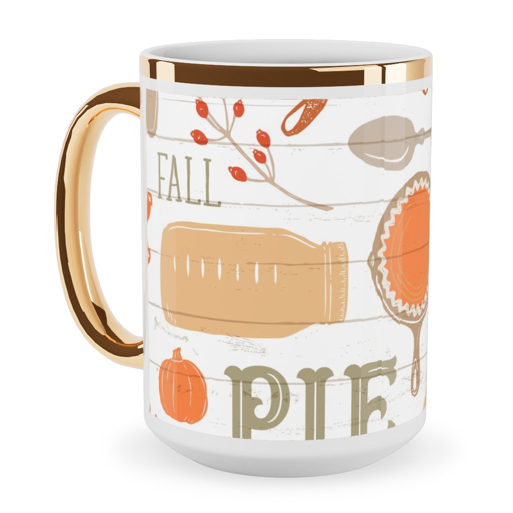 gather round give thanks a fall festival of food fun family friends and pie ceramic mug