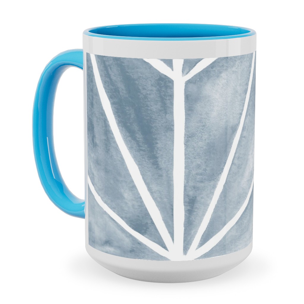 Coastal Stars - Blue Ceramic Mug, Light Blue,  , 15oz, Blue