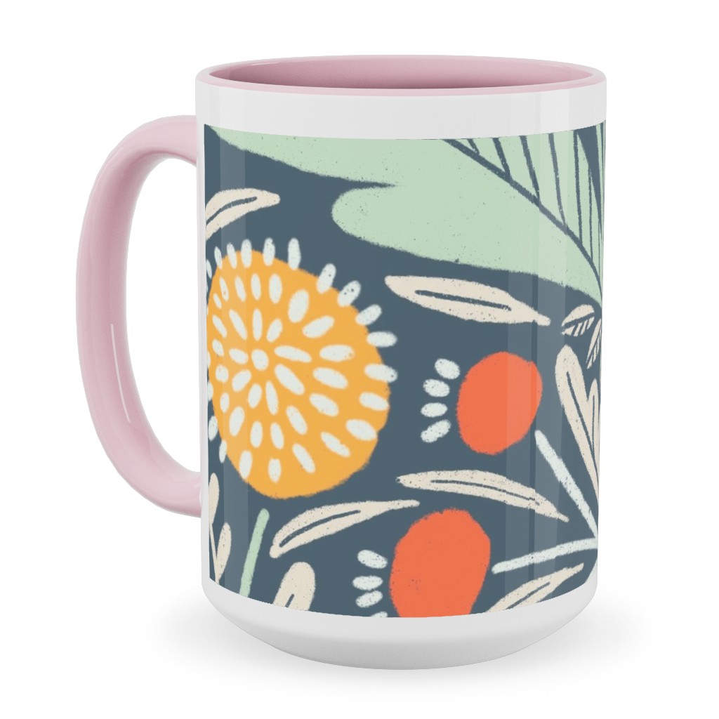 Astrid Ceramic Mug, Pink,  , 15oz, Multicolor