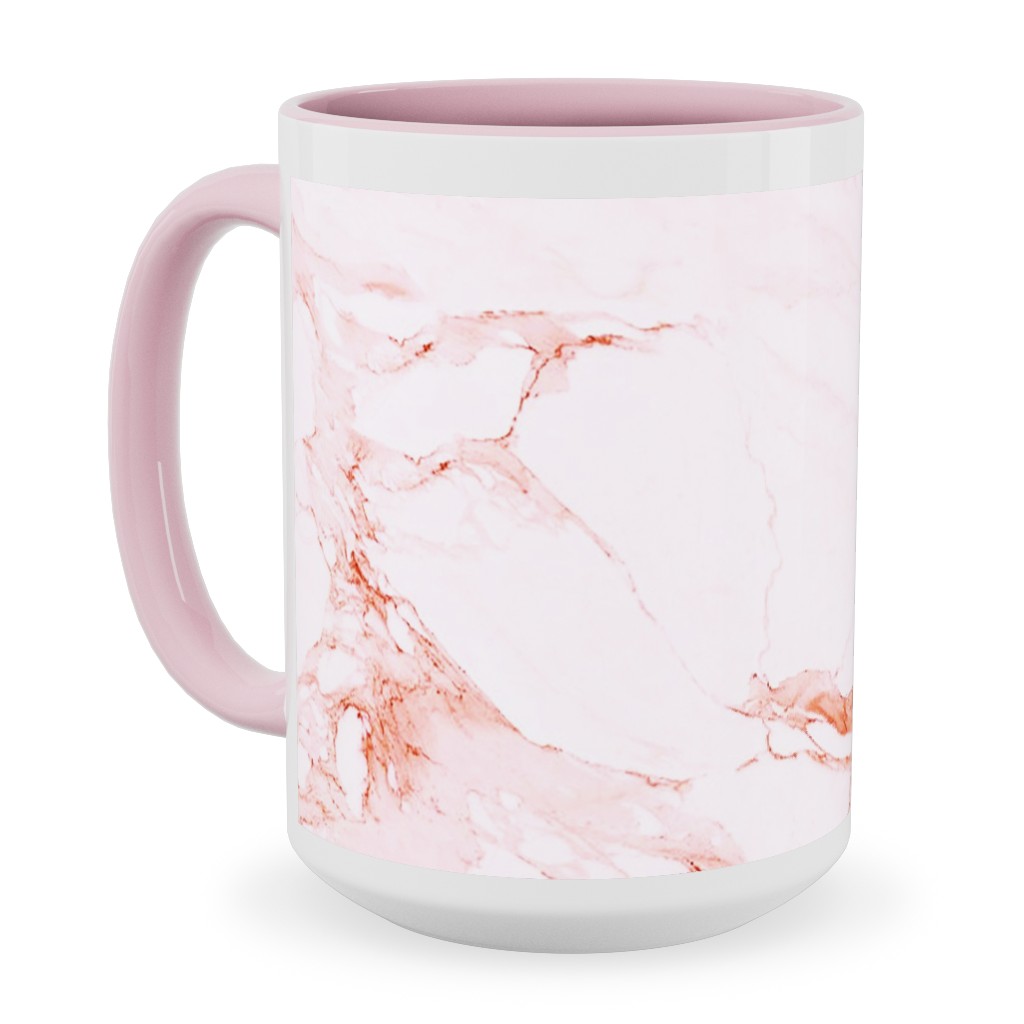Marble - Blush Ceramic Mug, Pink,  , 15oz, Pink