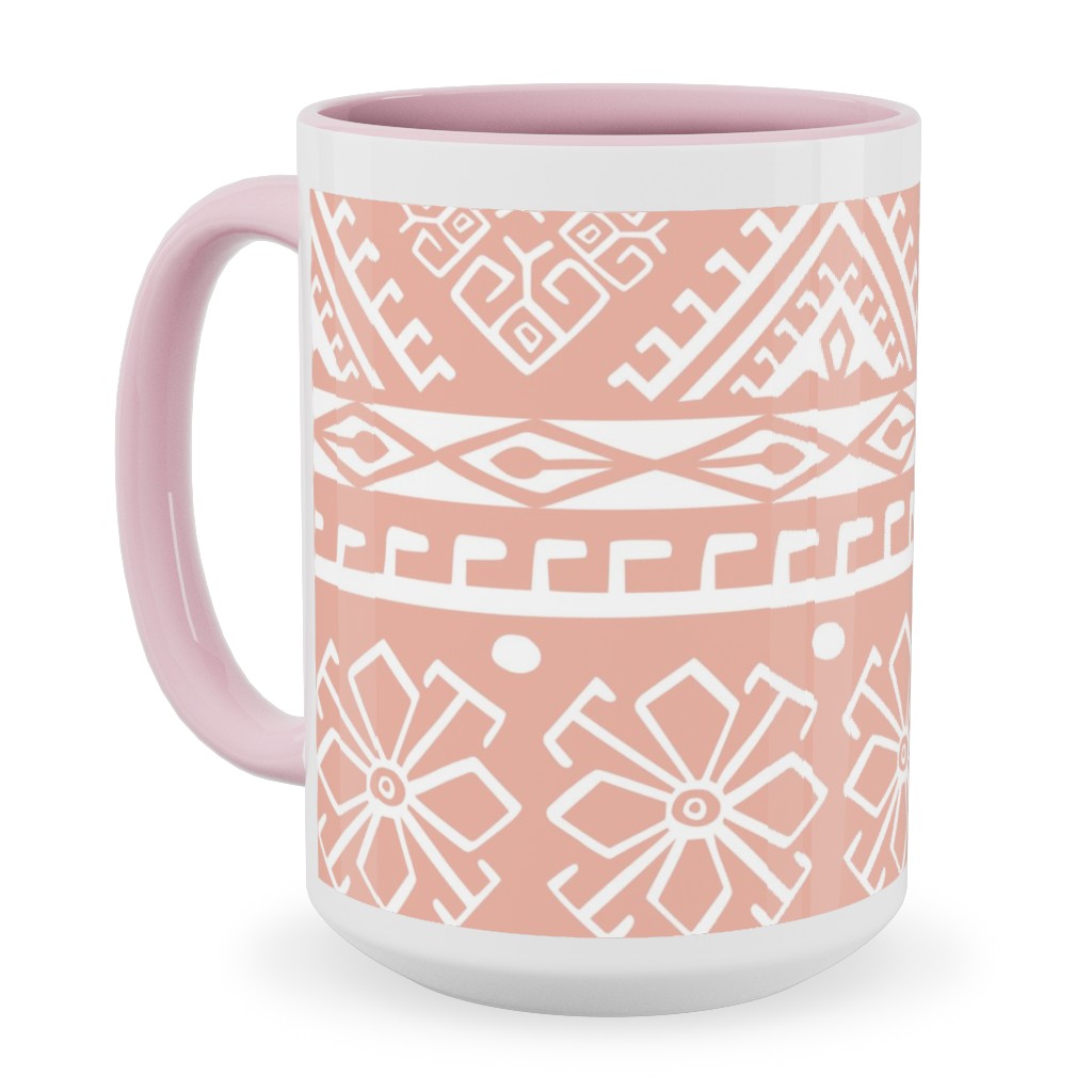 Grand Bazaar - Blush Pink Ceramic Mug, Pink,  , 15oz, Pink
