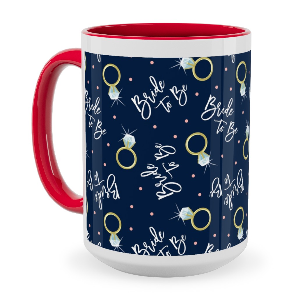 Bride To Be - Navy Ceramic Mug, Red,  , 15oz, Blue