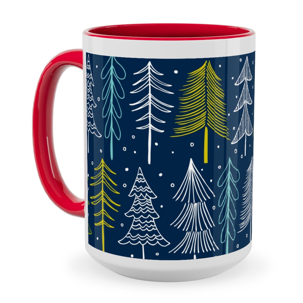 Blue Christmas Tree Mug