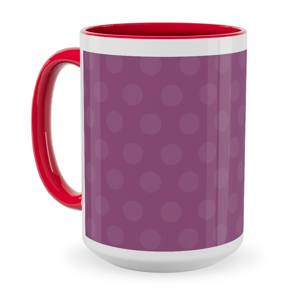 Bubbles - Purple Ceramic Mug, Red, , 15oz, Purple, Purple