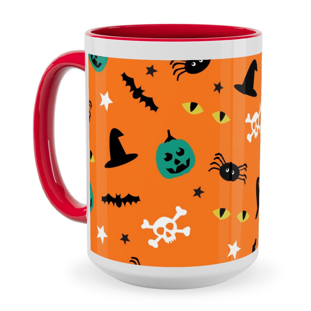 Halloween 2 - Orange Ceramic Mug, Red, , 15oz, Orange, Orange