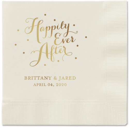 Divine Forever Napkins, Yellow, Ecru, Gold