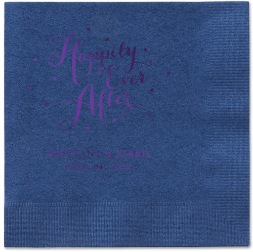 Divine Forever Napkins, Purple, Navy, Purple