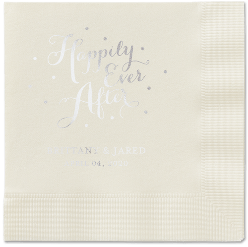 Divine Forever Napkins, Grey, Ecru