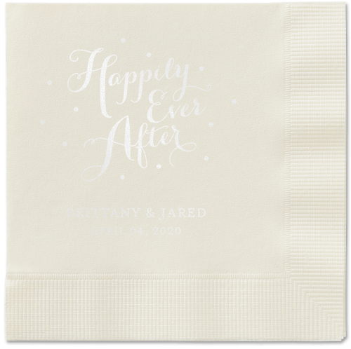 Divine Forever Napkins, White, Ecru