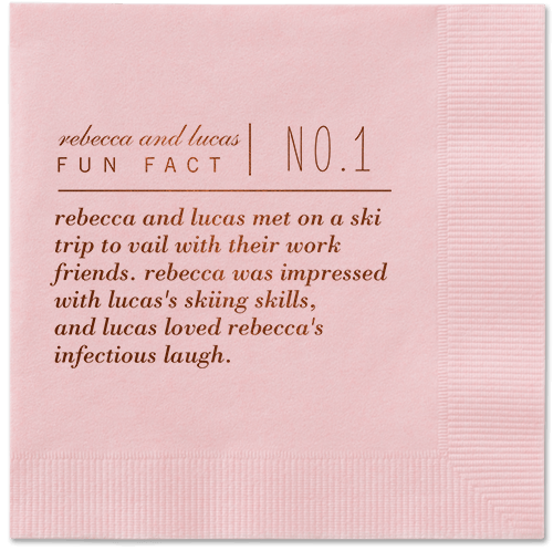 Fascinating Story Napkins, Brown, Blush, Mocha