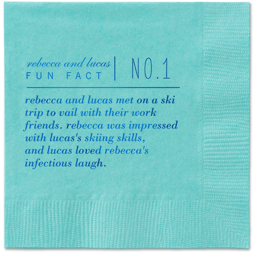 Fascinating Story Napkins, Blue, Aqua
