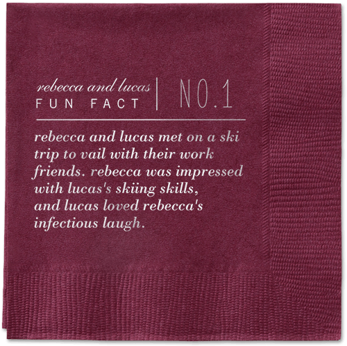 Fascinating Story Napkins, Grey, Berry