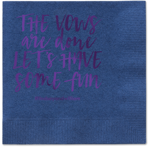 Fun Factor Napkins, Purple, Navy, Purple