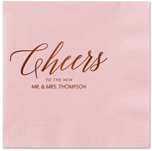 Hearty Clink Napkins, Brown, Blush, Mocha