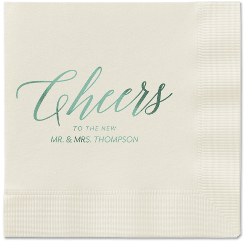 Hearty Clink Napkins, Green, Ecru, Sage
