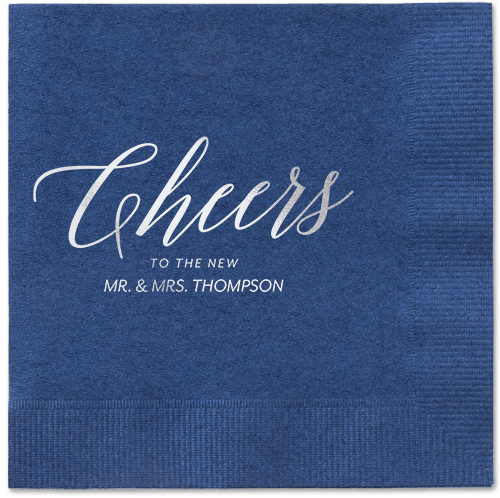 Hearty Clink Napkins, Grey, Navy