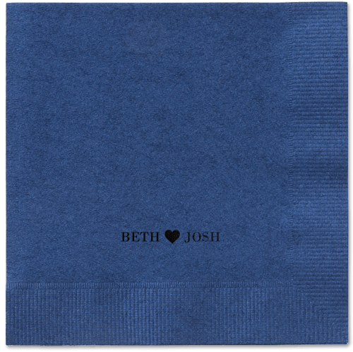 Inseparable Love Napkins, Black, Navy, Black