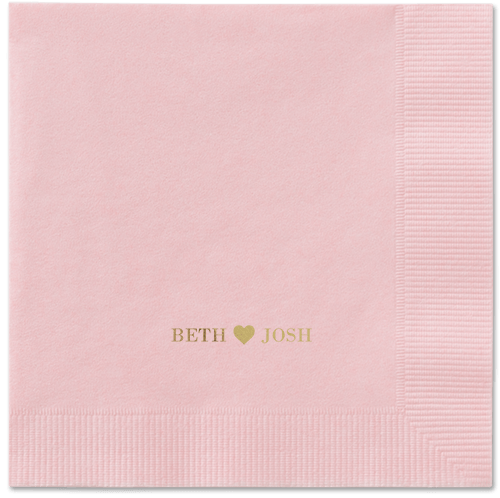 Inseparable Love Napkins, Yellow, Blush