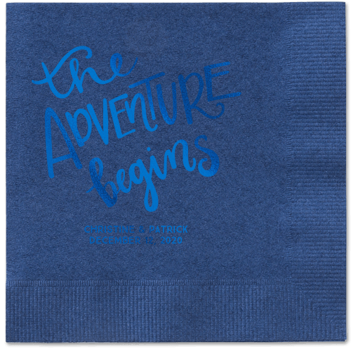 Remarkable Adventure Napkins, Blue, Navy, Royal