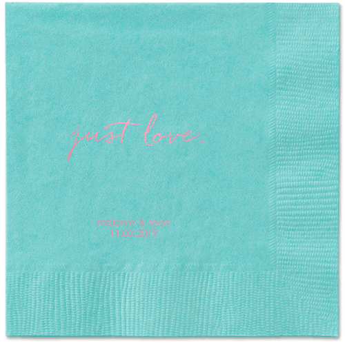 Romantic Delight Napkins, Pink, Aqua, Blush