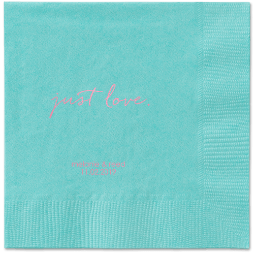 Romantic Delight Napkins, Pink, Aqua