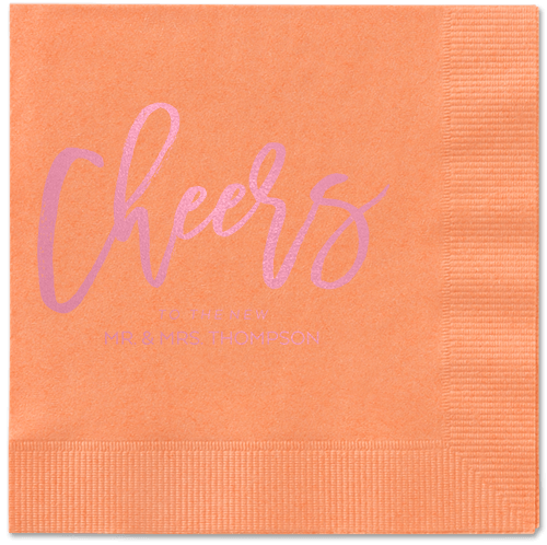 Spirited Toast Napkins, Pink, Coral