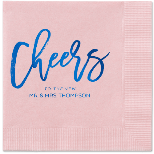 Spirited Toast Napkins, Blue, Blush, Royal