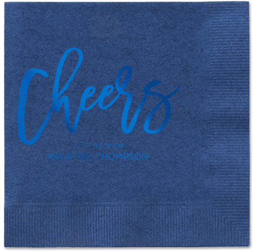 Spirited Toast Napkins, Blue, Navy