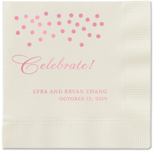 Diamond Sky Napkins, Pink, Ecru, Blush