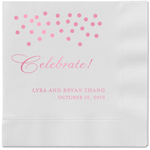 Diamond Sky Napkins, Pink, White, Blush