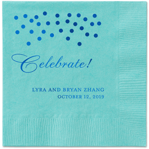 Diamond Sky Napkins, Blue, Aqua, Royal