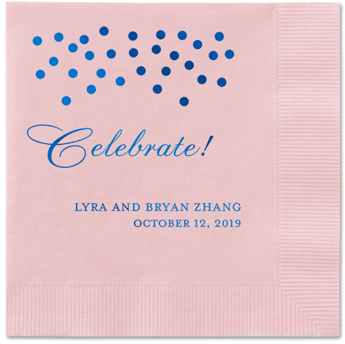Diamond Sky Napkins, Blue, Blush, Royal